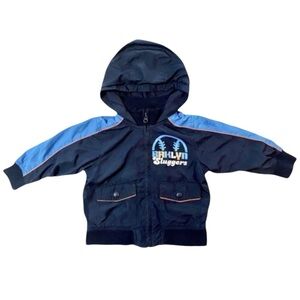 Old Navy Full Zip Hooded Lined Windbreaker Jacket Boy’s Size 2T